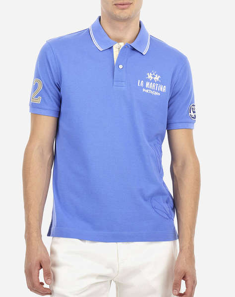 LA MARTINA ТЕНИСКА POLO KM MAN POLO SEMI 30/1 COTTON PIQU