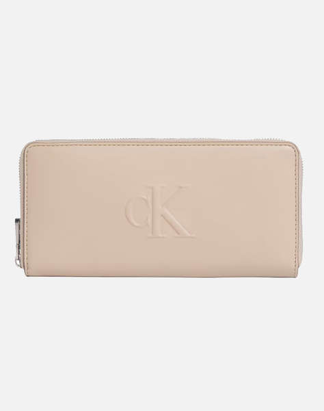 CALVIN KLEIN SCULPTED ZIP AROUND WALLET (Размери: 19 x 2 x 9см.)