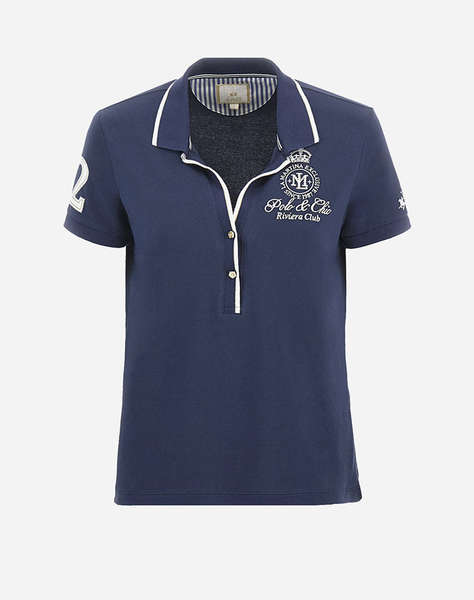 LA MARTINA ТЕНИСКА POLO KM WOMAN POLO S/S PIQUET STRETCH