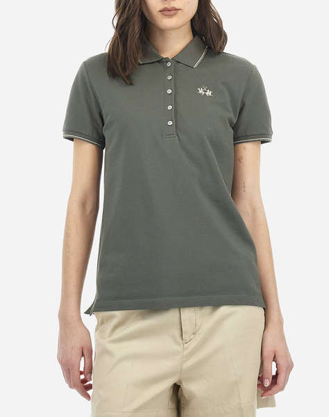 LA MARTINA ТЕНИСКА POLO KM WOMAN POLO S/S PIQUET STRETCH