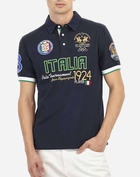 LA MARTINA ТЕНИСКА POLO KM MAN S/S POLO PIQUET STRETCH