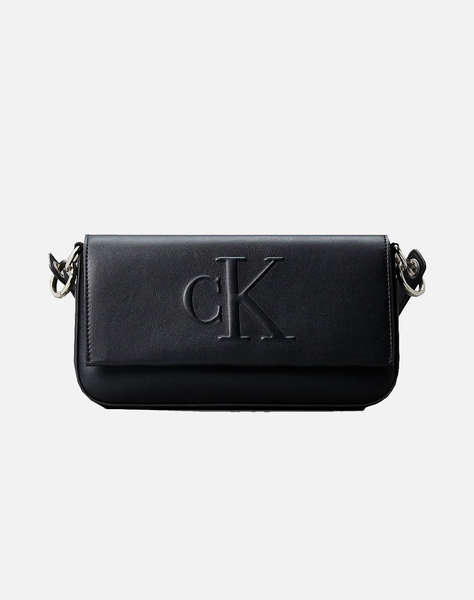 CALVIN KLEIN SCULPTED FLAP SHOULDER POUCH25 (Размери: 14 x 24.5 x 4см.)