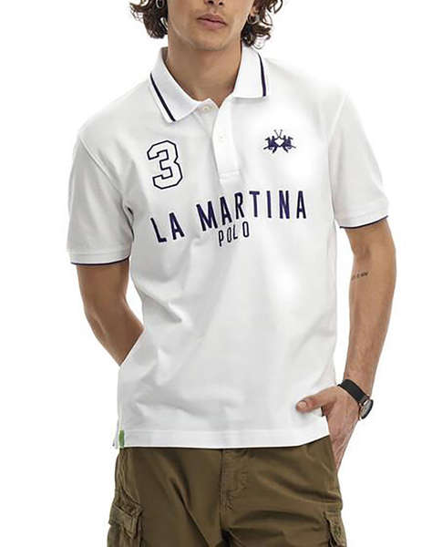 LA MARTINA ТЕНИСКА POLO KM MAN POLO PIQUET STRETCH