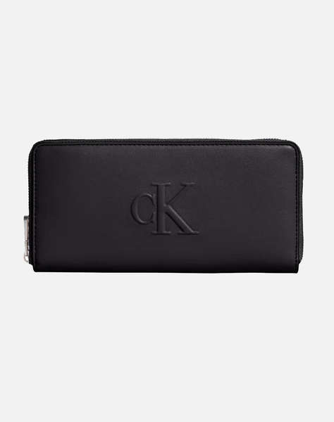 CALVIN KLEIN SCULPTED ZIP AROUND WALLET (Размери: 19 x 2 x 9см.)