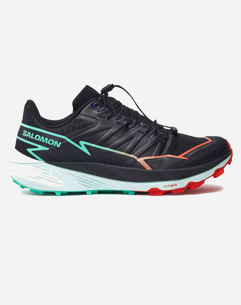 SALOMON TRAIL RUNNING - CROSS THUNDERCROSS BLACK / CHERRY TOMATO / ELECTRIC GREEN MEN''S SHOE