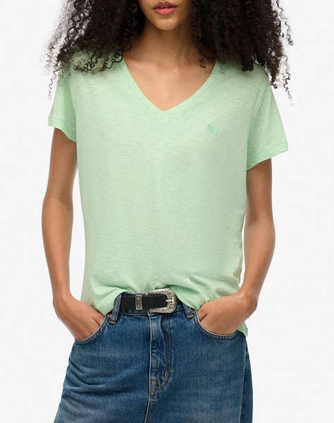 SUPERDRY D1 STUD STUDIOS SLUB EMB VEE TEE ДАМСКА ТЕНИСКА