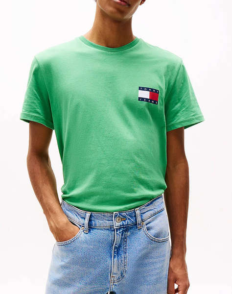 TOMMY JEANS TJM SLIM ESSENTIAL FLAG TEE EXT