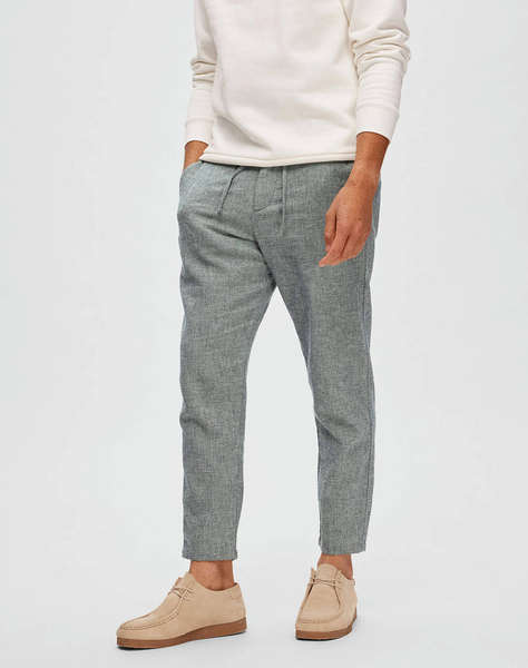 SELECTED SLH172-SLIMTAPE BRODY LINEN PANT NOOS