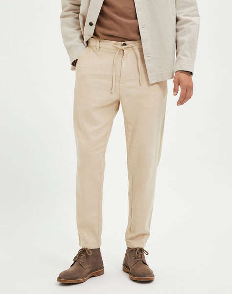SELECTED SLH172-SLIMTAPE BRODY LINEN PANT NOOS