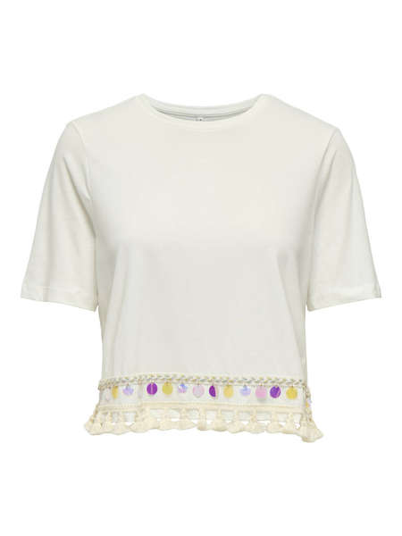 ONLY ONLFILIPPA LIFE S/S TASSEL TOP JRS