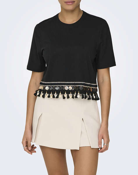 ONLY ONLFILIPPA LIFE S/S TASSEL TOP JRS