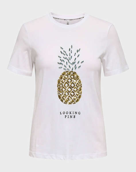 ONLY ONLKITA LIFE REG S/S PINEAPPLE TOP JRS