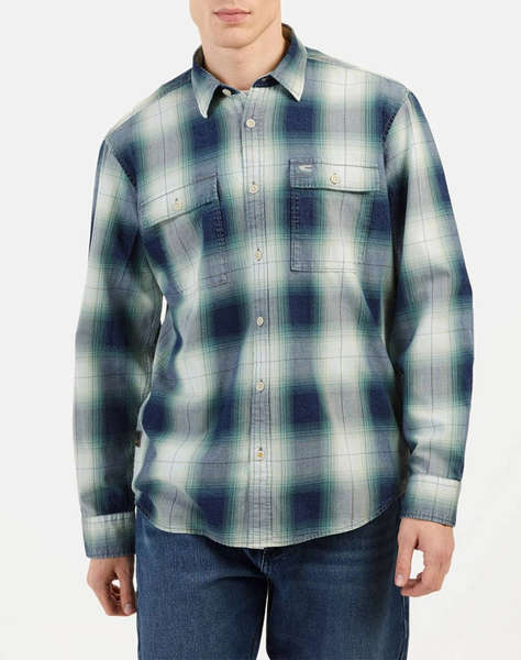 CAMEL РИЗА M.M checked 2Pocket+flaps