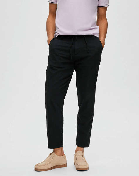 SELECTED SLH172-SLIMTAPE BRODY LINEN PANT NOOS