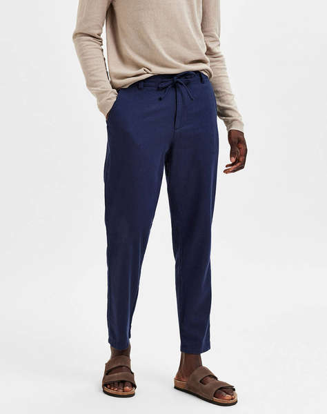SELECTED SLH172-SLIMTAPE BRODY LINEN PANT NOOS