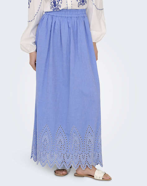 ONLY ONLTULUM EMB MAXI SKIRT WVN