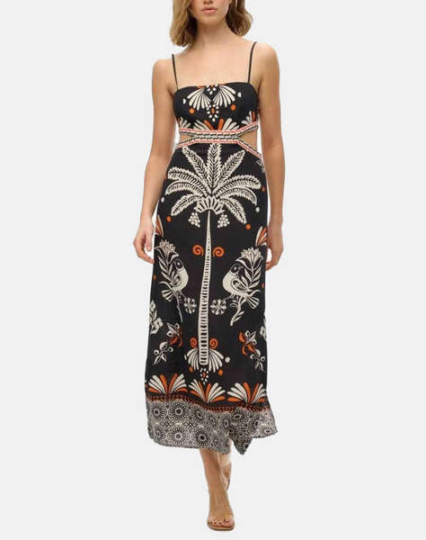SUPERDRY D2 STUD STATEMENT CUT-OUT MAXI DRESS WOMEN''S DRESS