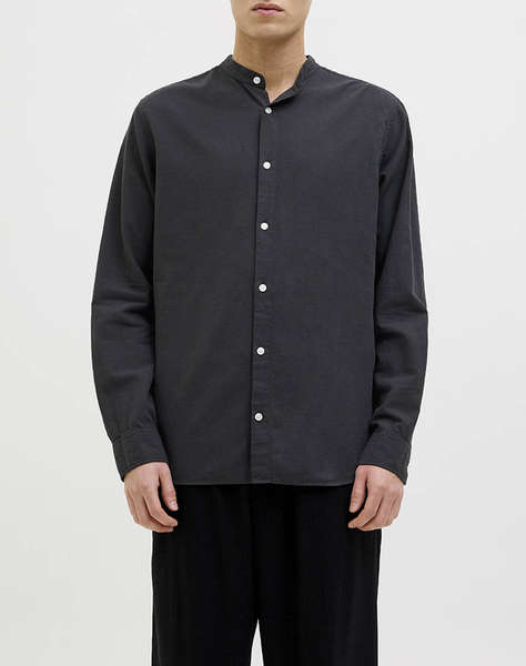 JACK&JONES JJEBREEZE LINEN BLEND BAND SHIRT LS SN