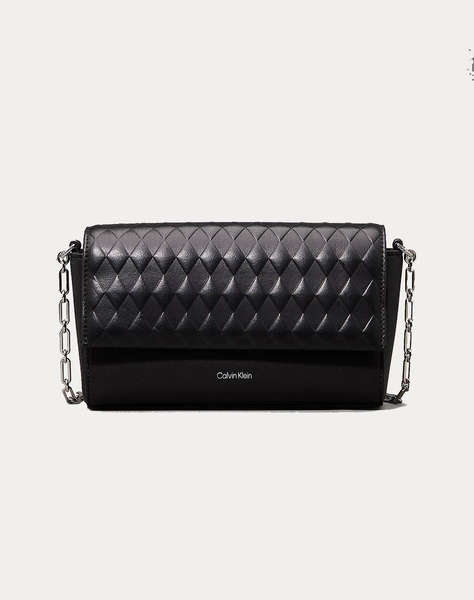 CALVIN KLEIN MINI QUILT CHAIN MINI CROSSBODY (Размери: 21 x 5,5 x 13см.)