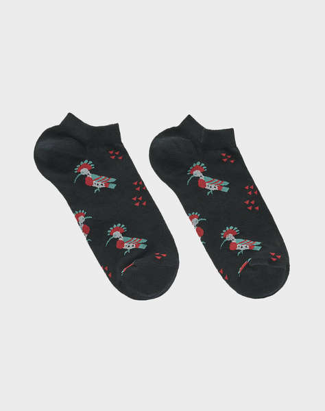 WALK Дамски памучни разкроени чорапи с шарка