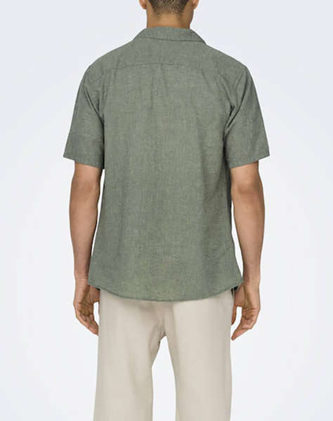 ONLY&SONS ONSCAIDEN LIFE SS SOLID RESORT LINENNOOS