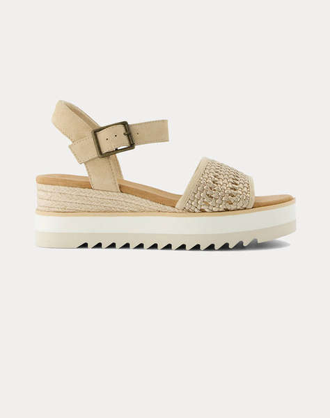 TOMS CHA MET LTHR BASKET WM DIANA SAND