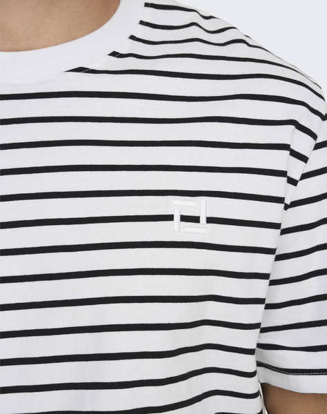 ONLY&SONS ONSHENRY REG STRIPE SS TEE NOOS