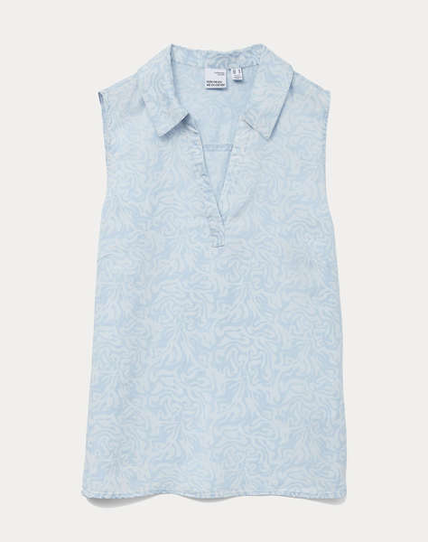 VERO MODA VMHARPER SL COLLAR SHORT TENCEL TOP GA