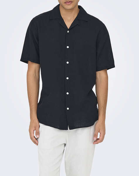 ONLY&SONS ONSCAIDEN LIFE SS SOLID RESORT LINENNOOS