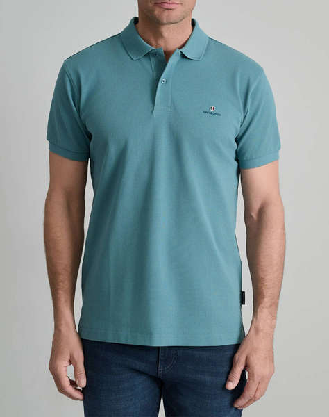 NAVY&GREEN ТЕНИСКА ПОЛО CUSTOM FIT