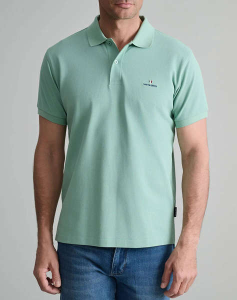 NAVY&GREEN ТЕНИСКА ПОЛО CUSTOM FIT