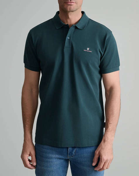 NAVY&GREEN ТЕНИСКА ПОЛО CUSTOM FIT