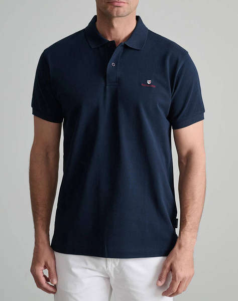 NAVY&GREEN ТЕНИСКА ПОЛО CUSTOM FIT