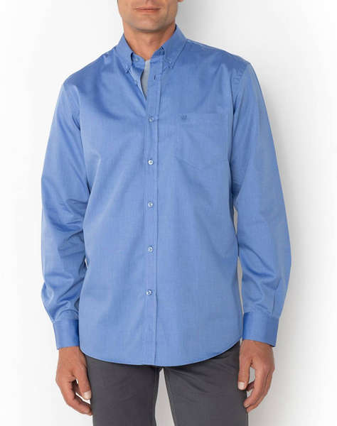 THE BOSTONIANS РИЗА FIL A FIL REGULAR FIT Plain FIL A FIL Button-down Regular Fit