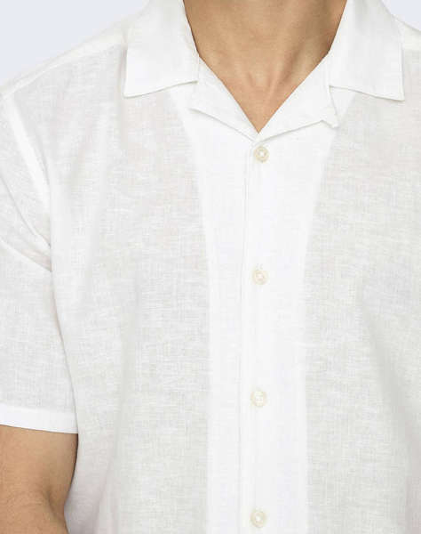 ONLY&SONS ONSCAIDEN LIFE SS SOLID RESORT LINENNOOS
