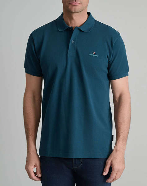 NAVY&GREEN ТЕНИСКА ПОЛО CUSTOM FIT