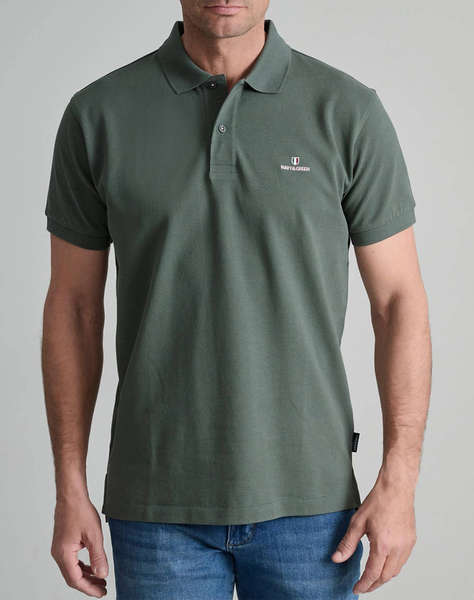 NAVY&GREEN ТЕНИСКА ПОЛО CUSTOM FIT