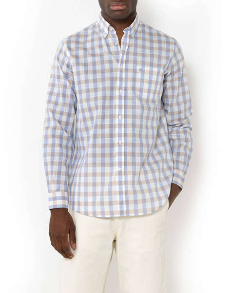 THE BOSTONIANS РИЗА MAVERICK REGULAR FIT MedCheck SLUB Button-down Regular fit