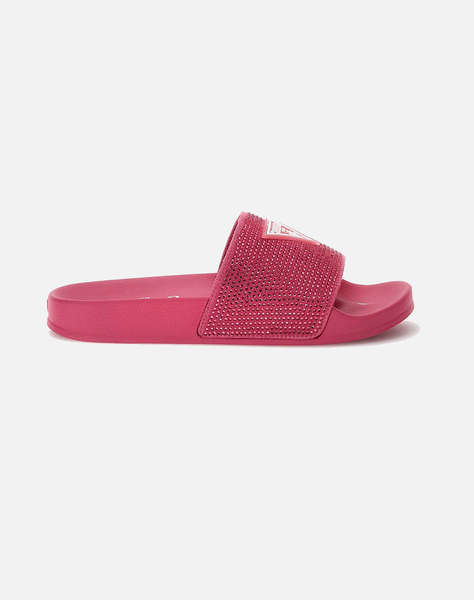 GUESS BEACH SLIPPERS STRAS - HARD RUBBER ЧЕХЛИ W