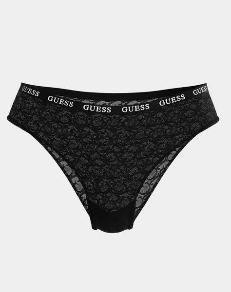 GUESS EDYTHA BRIEF - GJ JACQUARD MESH БЕЛЬО W