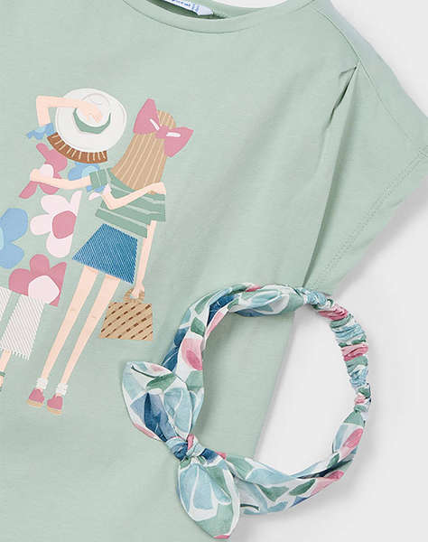 MAYORAL БЛУЗА С КЪС РЪКАВ НА РАЙЕ