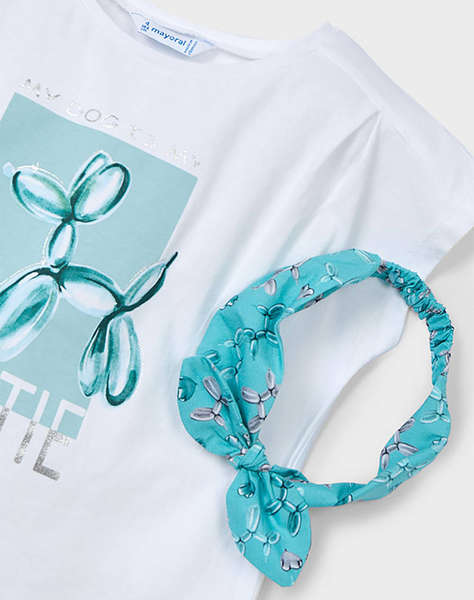 MAYORAL БЛУЗА С КЪС РЪКАВ НА РАЙЕ