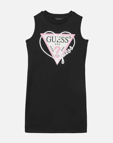 GUESS INTERLOCK SL DRESS - MID ORGANIC CO INTERLOCK 190 РОКЛЯ G