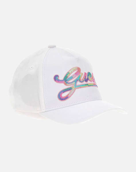 GUESS BASEBALL CAP W/SEQUI - CAP COTTON TWILL АКСЕСОАРИ G