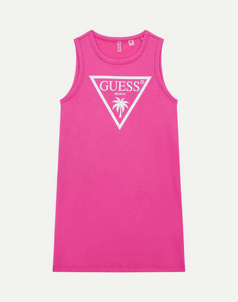 GUESS JERSEY SL DRESS_MINI - MID ORGANIC COLOURED JERSEY РОКЛЯ G