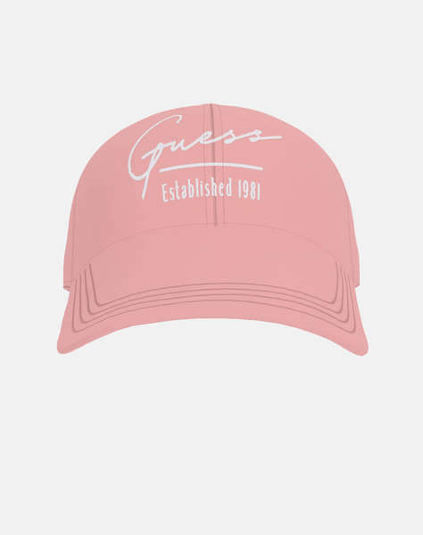 GUESS LOGO BASEBALL CAP - COTTON CAP DIAGONAL TWILL ACCESSORIES W