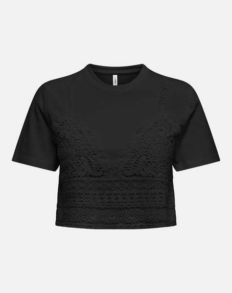 ONLY ONLBETSY LIFE S/S O-NECK MIX TOP JRS