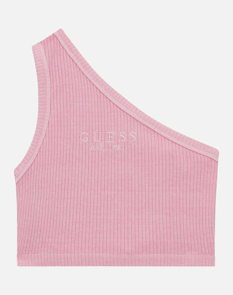 GUESS GARMENT DYE ONE SHOU - MID ORG CO STR RIB 5x2 280 ТЕНИСКА G