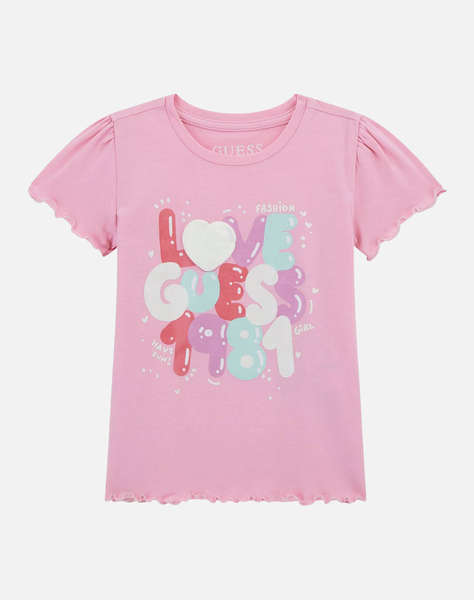 GUESS SS T-SHIRT - MID ORGANIC CO STR JERSEY 160 ТЕНИСКА G