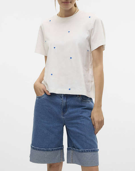 VERO MODA VMSOLVEI METTE SS TOP BOX JRS SPE GA